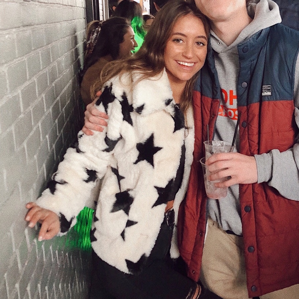 star fuzzy jacket